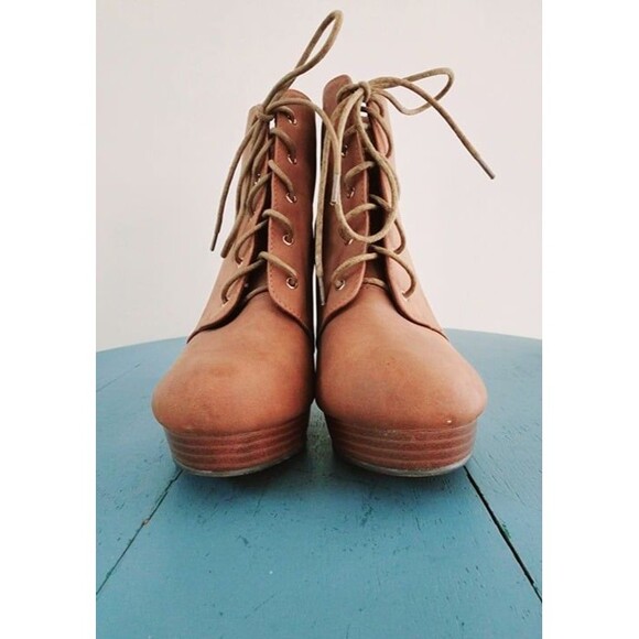 TOP MODA VALENCIA-5 BROWN HIGH HEEL ANKLE BOOTIES SIZE: 8 - Picture 3 of 7